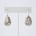 Slice White Diamond Earrings