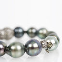 Tahitian Pearl and Diamond Nugget Bracelet