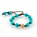 Turquoise with Large Gold Stardust