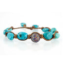 Turquoise with Multi Sapphire Pave Sphere