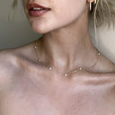 White Topaz by the yard Chain