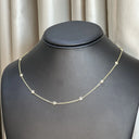 White Topaz by the yard Chain