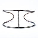 Wide Cuff with Diamond Line