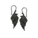 Wing Shaped Diamond Earrings