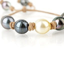 Yellow and Gray South Sea and Tahitian Pearl Bracelet