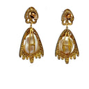 Pavé Diamond and Baroque Pearl Earrings
