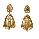 Pavé Diamond and Baroque Pearl Earrings